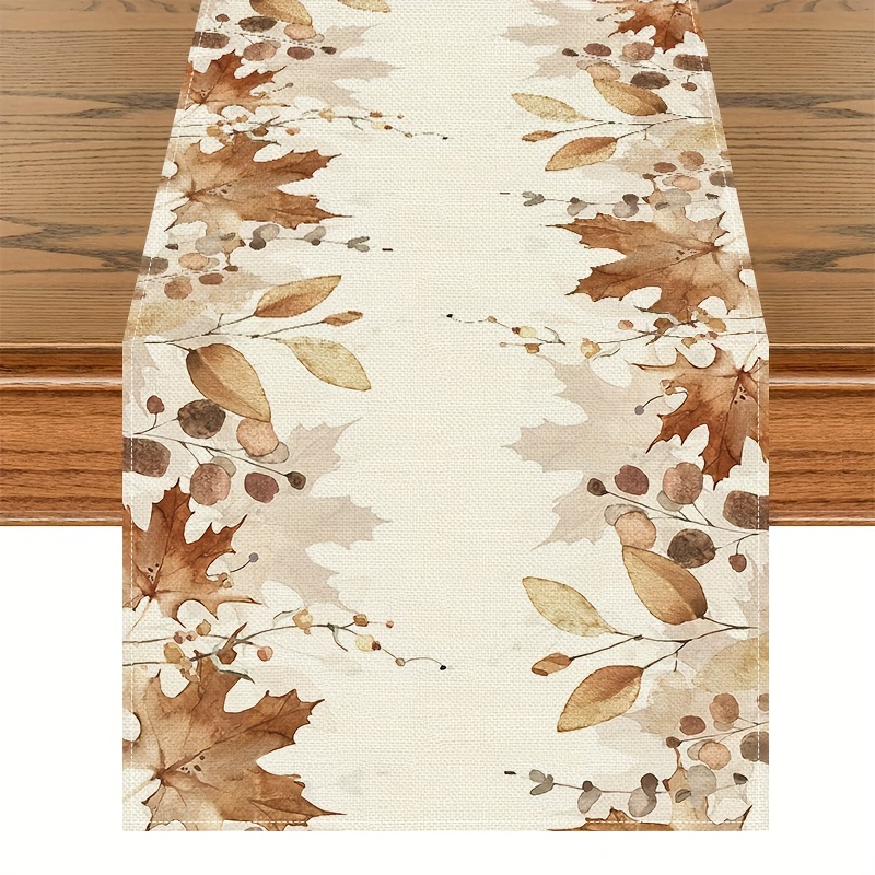 Vintage Autumn Leaf Table Runner - 13x72" Polyester, Thanksgiving & Fall , Indoor/outdoor Farmhouse Style
Vintage Autumn Leaf Table Runner - 13x72" Polyester, Thanksgiving & Fall , Indoor/outdoor Farmhouse Style