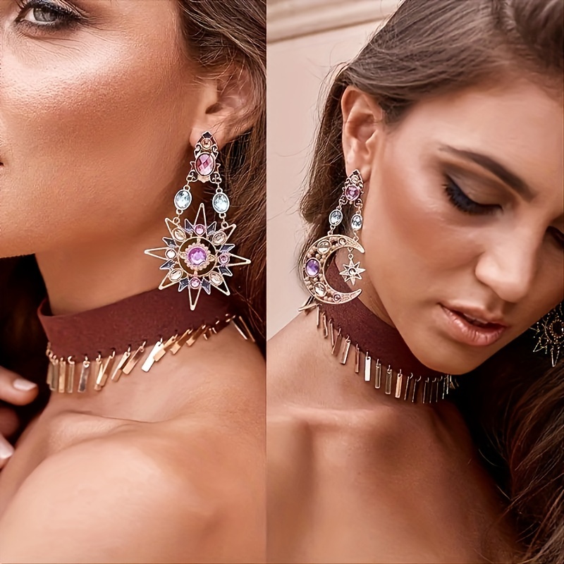 2pcs Drop Earrings Combination Set - Punk Earrings Women's Jewelry Golden Bohemian Vintage Hollow Asymmetrical Earrings
2pcs Drop Earrings Combination Set - Punk Earrings Women's Jewelry Golden Bohemian Vintage Hollow Asymmetrical Earrings