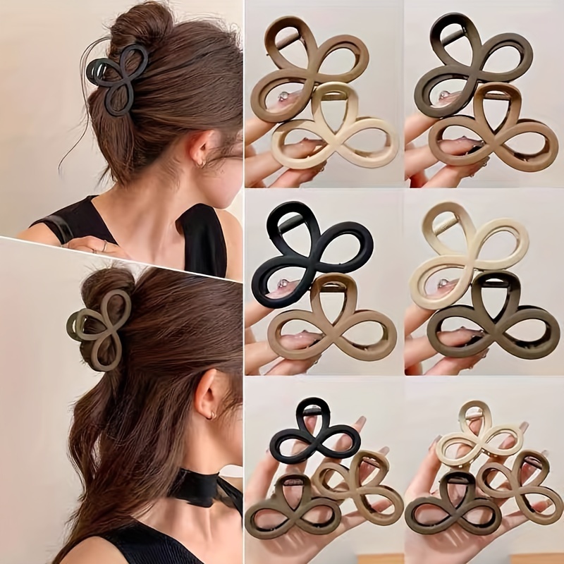 3pcs Elegant And Cute Medium Hair Clips, High-end Frosted Simple Elegant Hair Grabber With Hollow , Solid Color
3pcs Elegant And Cute Medium Hair Clips, High-end Frosted Simple Elegant Hair Grabber With Hollow , Solid Color