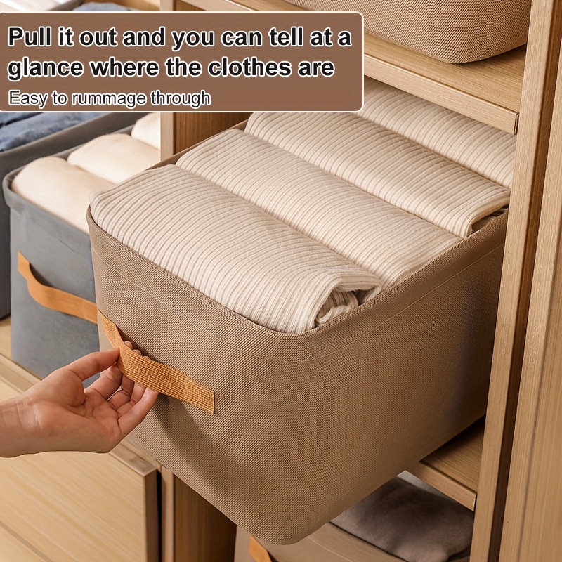 Multifunctional Clothes Storage Box With Handle, Lightweight Container, Suitable For Underwear And Socks, Travel Organizer
Multifunctional Clothes Storage Box With Handle, Lightweight Container, Suitable For Underwear And Socks, Travel Organizer