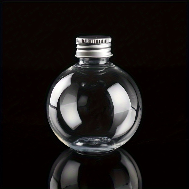 25pcs Clear Plastic Ball Bulb Bottles With Aluminum Caps, Portable Lightweight Drink Containers For Party Beverages
25pcs Clear Plastic Ball Bulb Bottles With Aluminum Caps, Portable Lightweight Drink Containers For Party Beverages
