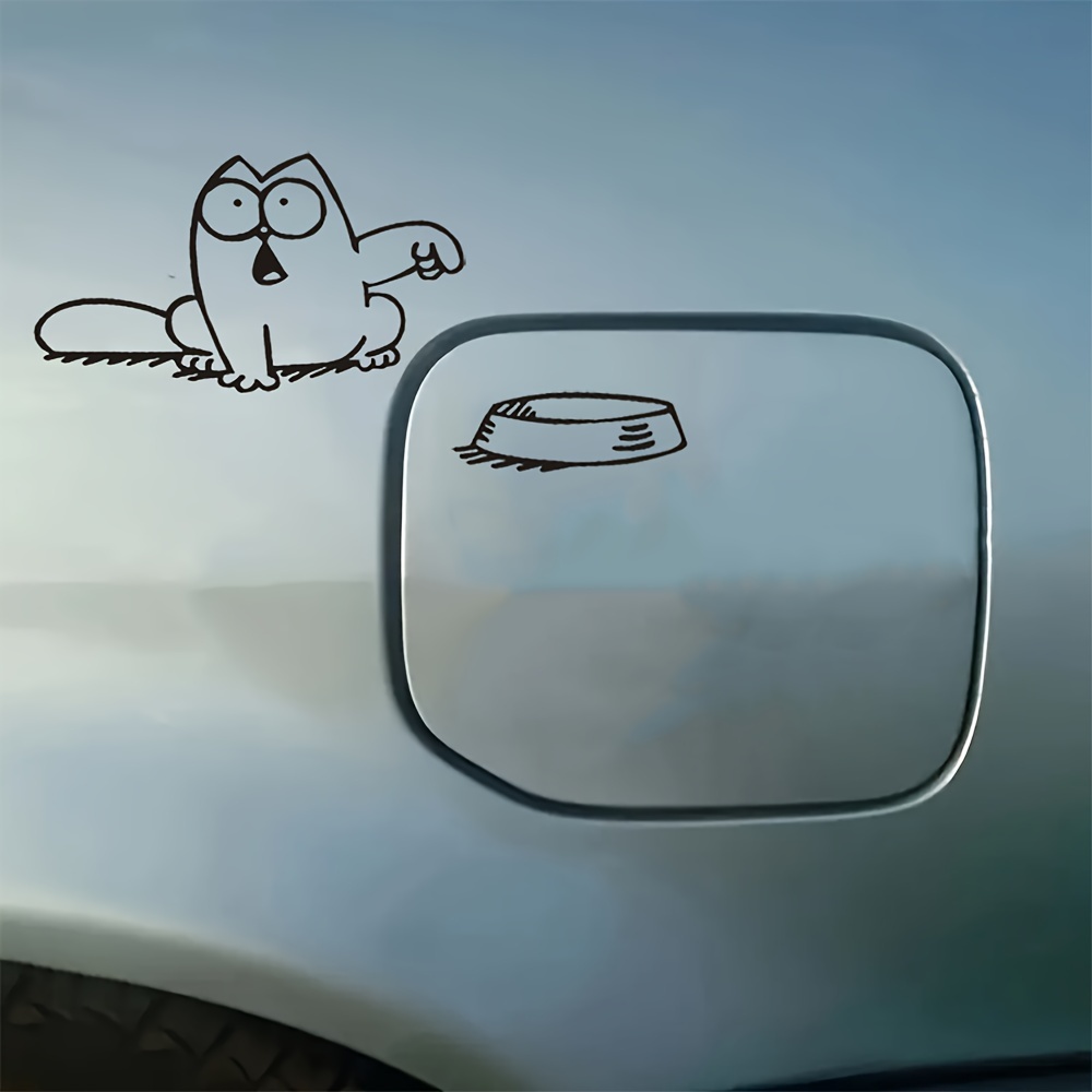 Funny Cartoon Cat Fuel Tank Cap Sticker - Waterproof, Easy-apply Car Decal For Outdoor Use
Funny Cartoon Cat Fuel Tank Cap Sticker - Waterproof, Easy-apply Car Decal For Outdoor Use
