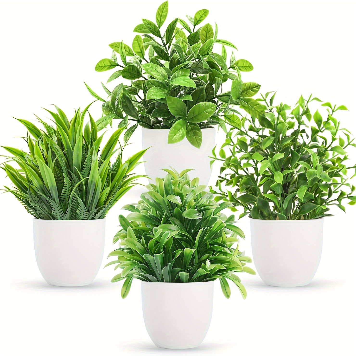 4pcs Artificial Green Fake Plant Potted Plants - Beautiful Mini Home And Office Decoration Artificial Plants - Eucalyptus Leaves Potted Plants - Green Small Plant Eid Al-adha Mubarak
4pcs Artificial Green Fake Plant Potted Plants - Beautiful Mini Home And Office Decoration Artificial Plants - Eucalyptus Leaves Potted Plants - Green Small Plant Eid Al-adha Mubarak
