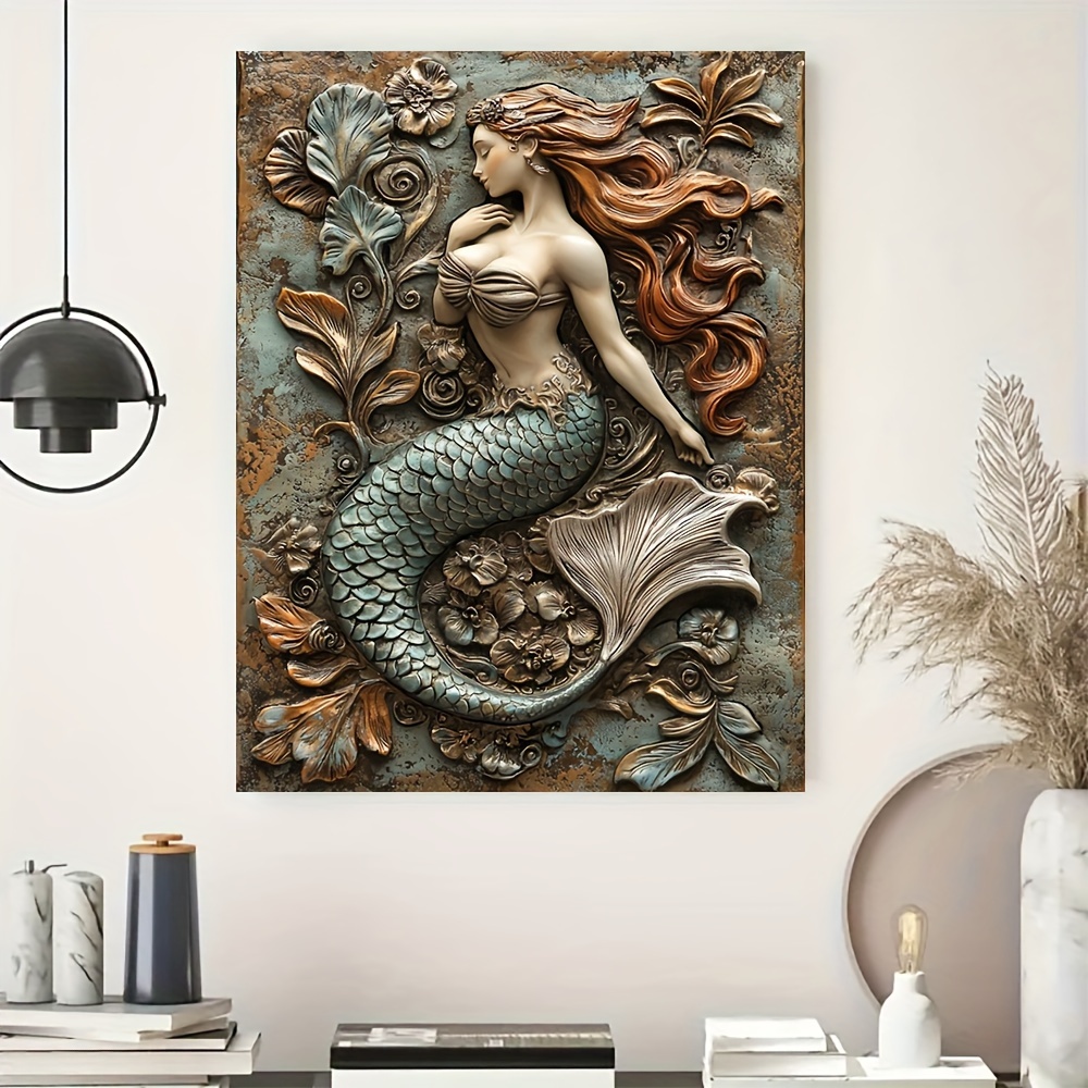 Mermaid Wooden Framed Canvas Painting Wall Art Prints For Home Decoration, Living Room & Bedroom, Festival Party Decor, Gifts, Ready To Hang
Mermaid Wooden Framed Canvas Painting Wall Art Prints For Home Decoration, Living Room & Bedroom, Festival Party Decor, Gifts, Ready To Hang