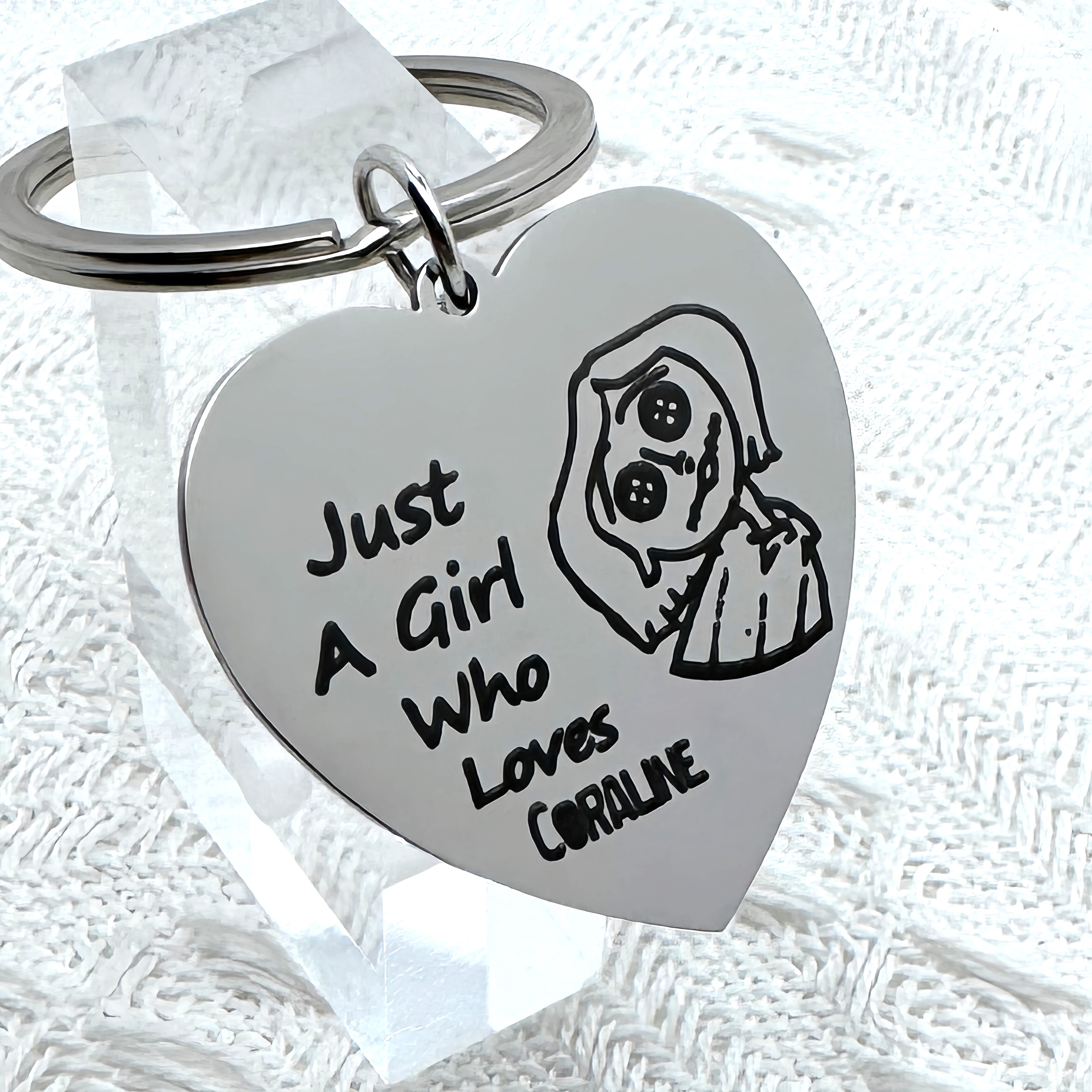 --shaped Stainless Steel Keychain, , Silvery Grey, Non-plated Metal, With Engraved Cartoon Pendant , Unique Gift For Christmas And New Year
--shaped Stainless Steel Keychain, , Silvery Grey, Non-plated Metal, With Engraved Cartoon Pendant , Unique Gift For Christmas And New Year