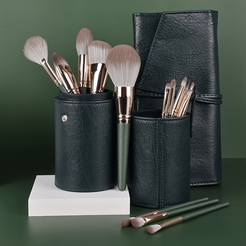 14pcs Luxurious Makeup Brush Set - Plush Green Handles, Professional Quality For , Contouring & Blending - Ideal For Full Face & Eye Detailing, Makeup Accessories
14pcs Luxurious Makeup Brush Set - Plush Green Handles, Professional Quality For , Contouring & Blending - Ideal For Full Face & Eye Detailing, Makeup Accessories