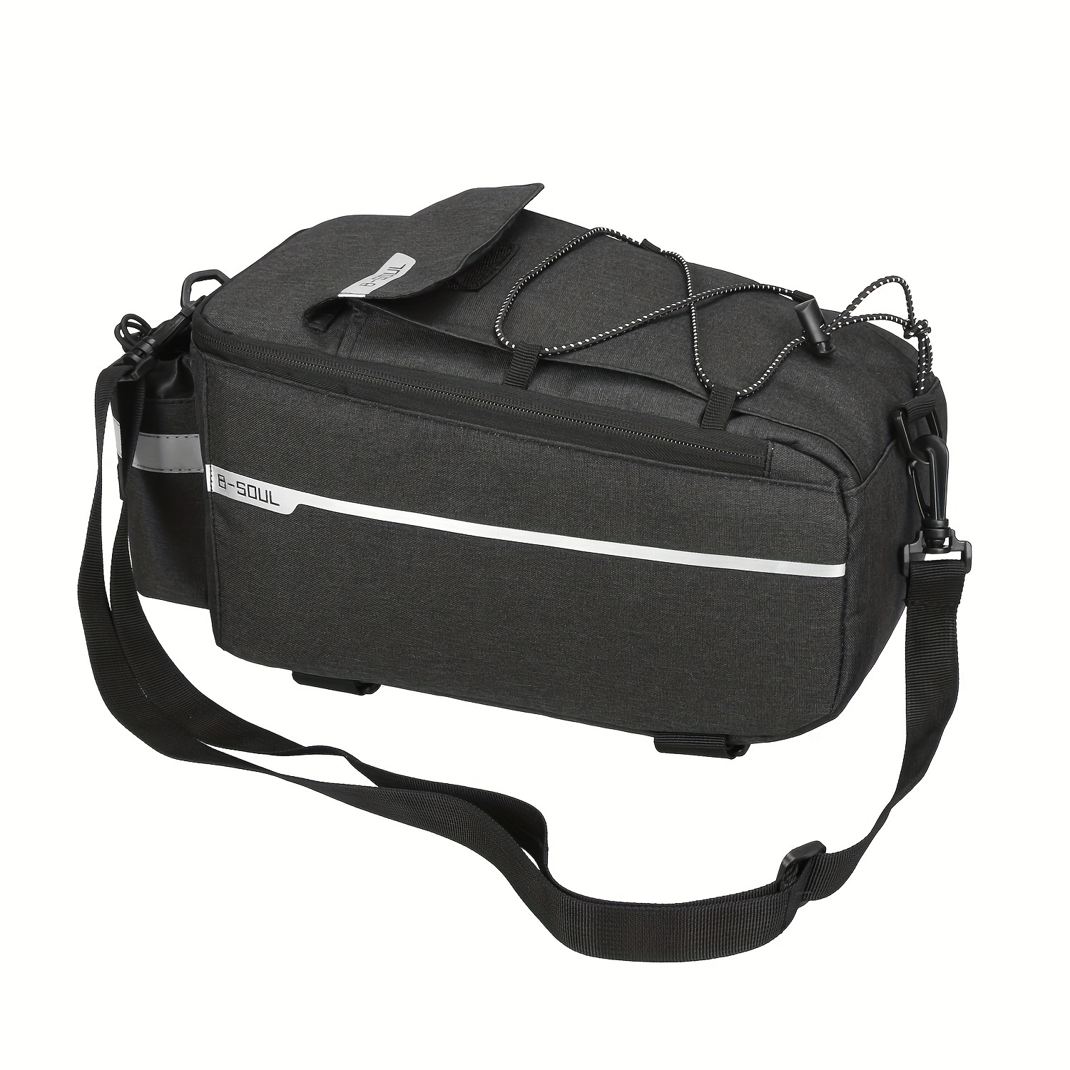 B-soul Reflective Bike Rear Seat Bag With Water Bottle Holder And Tail Light Compatibility, Insulated Nylon Cycling Storage Pouch For Electric & Folding Bikes
B-soul Reflective Bike Rear Seat Bag With Water Bottle Holder And Tail Light Compatibility, Insulated Nylon Cycling Storage Pouch For Electric & Folding Bikes