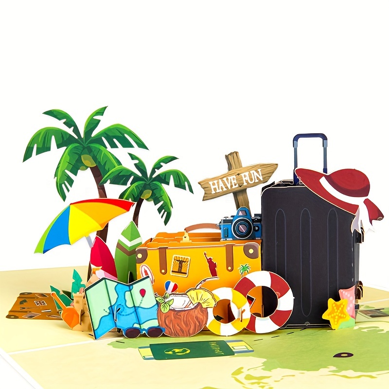 1pc, Carte de Voyage Pop-up 3D, Carte Pop-up, Carte de Voyage En Voiture Pop-up, Carte D'anniversaire Pop-up 3D Valise Pour Les Du Voyage, , La Petite , Le Petit Ami, Le Mari, La Femme, Et
1pc, Carte de Voyage Pop-up 3D, Carte Pop-up, Carte de Voyage En Voiture Pop-up, Carte D'anniversaire Pop-up 3D Valise Pour Les Du Voyage, , La Petite , Le Petit Ami, Le Mari, La Femme, Et