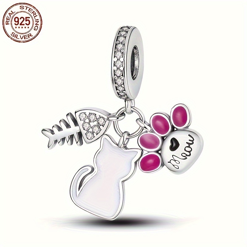 1 Pcs 925 Sterling Silver Cute Pet Claw Beads Charms Diy Bead Fit Original Brand Bracelet Pendant Party Jewelry Gifts For Women
1 Pcs 925 Sterling Silver Cute Pet Claw Beads Charms Diy Bead Fit Original Brand Bracelet Pendant Party Jewelry Gifts For Women