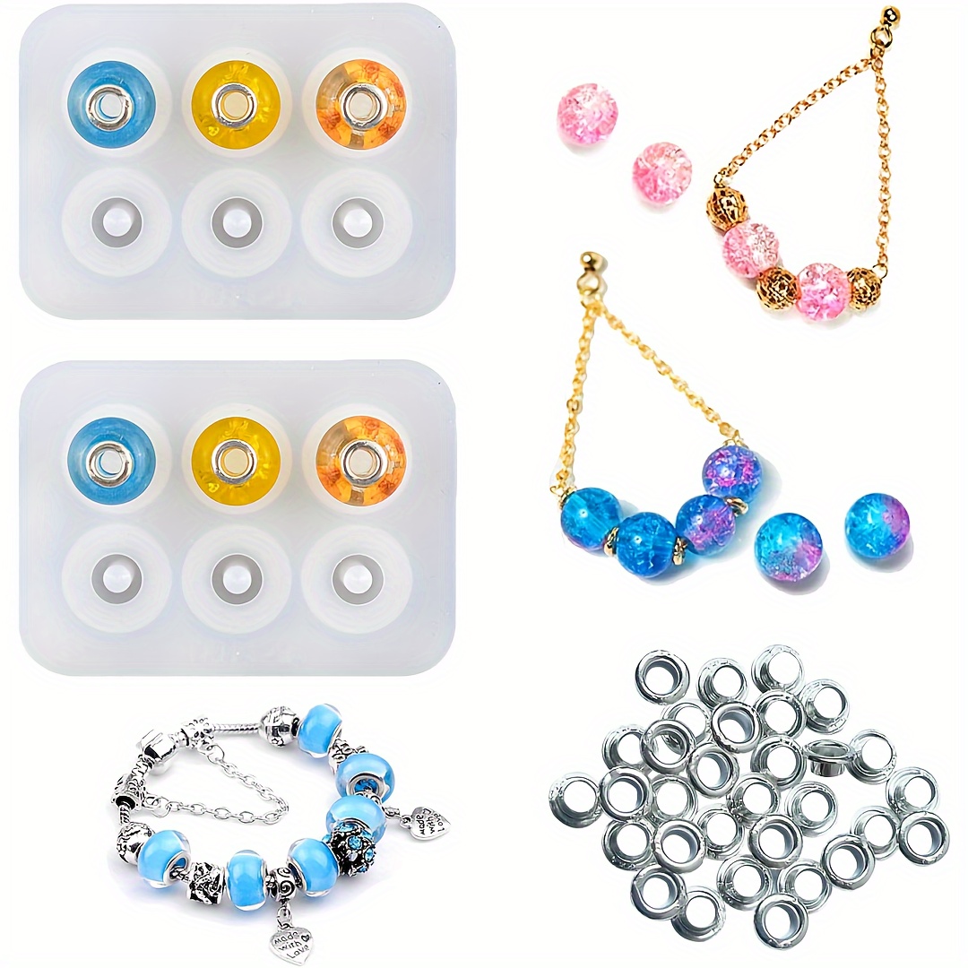 2pcs Jewelry Resin Bead Mold Set, Diy Dried Flower Epoxy Ab Glue Round Bead Mold(5mm), Used For Resin Earrings, Bracelet Jewelry Making, Epoxy Craft Decoration Supplies And 30 Washers.
2pcs Jewelry Resin Bead Mold Set, Diy Dried Flower Epoxy Ab Glue Round Bead Mold(5mm), Used For Resin Earrings, Bracelet Jewelry Making, Epoxy Craft Decoration Supplies And 30 Washers.
