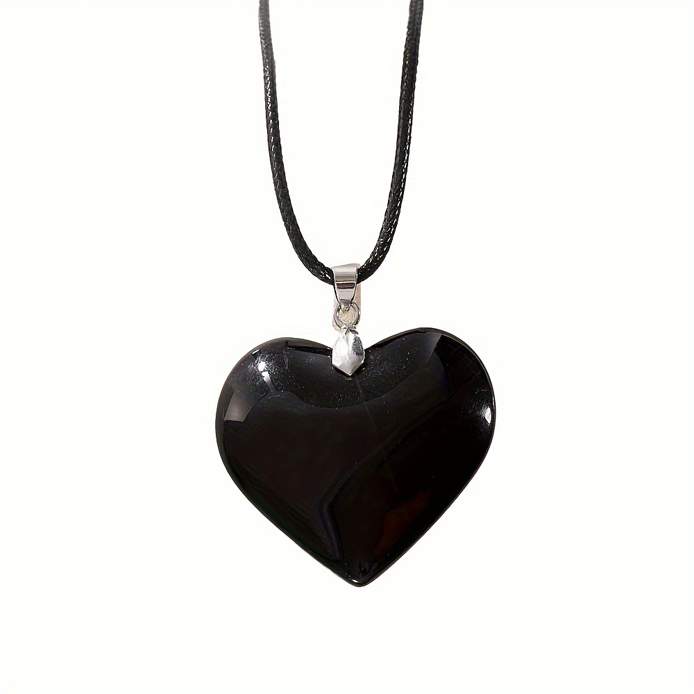 Y2k Trendy Black Glass Heart Pendant Necklace - No Plating Daily & Gift Velvet Choker Adjustable For Women All-season Fashion Jewelry Accessories
Y2k Trendy Black Glass Heart Pendant Necklace - No Plating Daily & Gift Velvet Choker Adjustable For Women All-season Fashion Jewelry Accessories