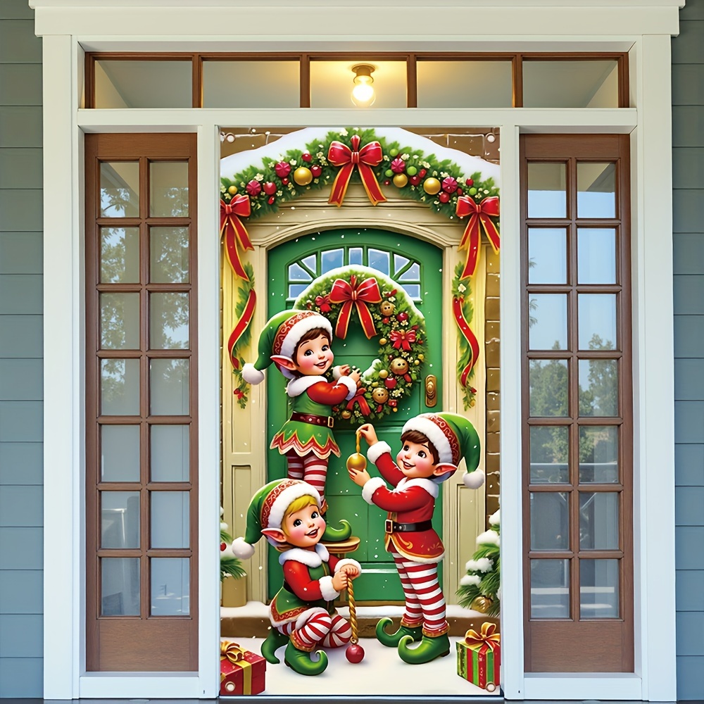 Santa & Christmas Door Banner - Polyester, Holiday Party Decorations, Ideal Christmas Party Backdrop And Home Decor, 35x70 Inches Holiday Decorations, Best For Christmas
Santa & Christmas Door Banner - Polyester, Holiday Party Decorations, Ideal Christmas Party Backdrop And Home Decor, 35x70 Inches Holiday Decorations, Best For Christmas