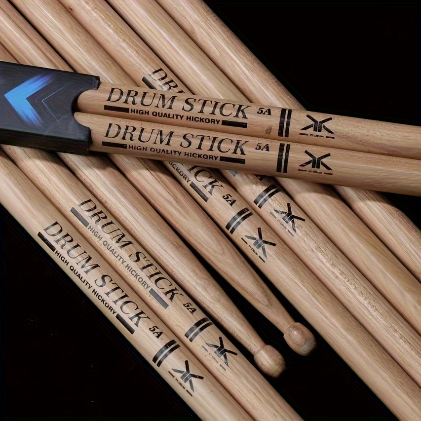5a Drumsticks, Quality, Uncharged, Pair - Practice & Jazz Performances, Weight, Drum Sticks For Drum Set
5a Drumsticks, Quality, Uncharged, Pair - Practice & Jazz Performances, Weight, Drum Sticks For Drum Set