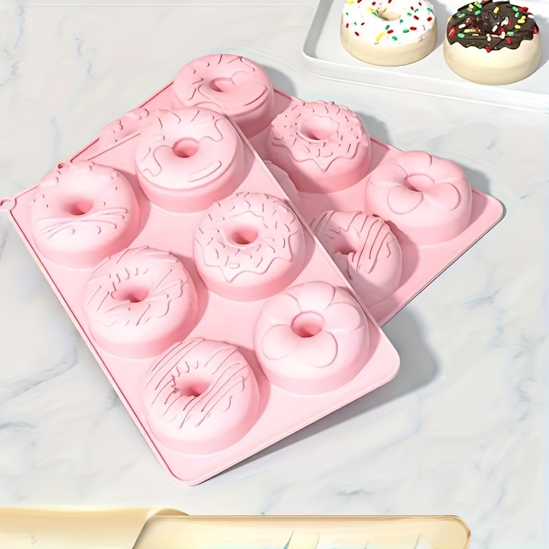 1pc Cake Baking Mold 6-hole Donut Shape Silicone Mold Gift Candle Making Silicone Mold Diy Crafts
1pc Cake Baking Mold 6-hole Donut Shape Silicone Mold Gift Candle Making Silicone Mold Diy Crafts