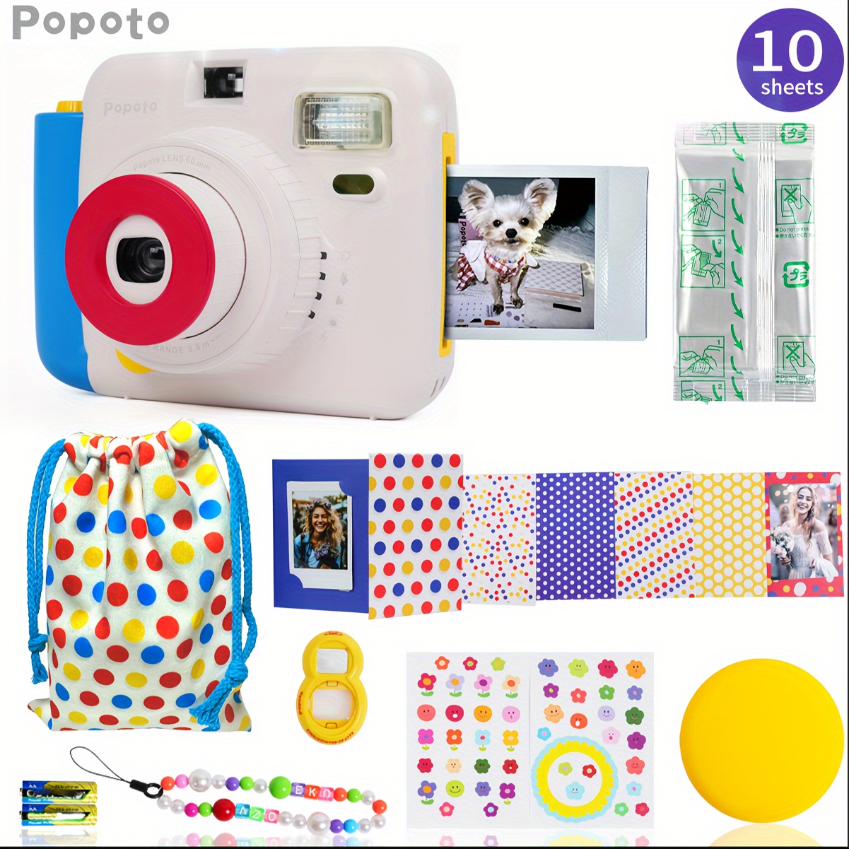 Popoto Instant Camera Take Color Photo Same As Mini11/12 Gift/outdoor/holiday/wedding
Popoto Instant Camera Take Color Photo Same As Mini11/12 Gift/outdoor/holiday/wedding