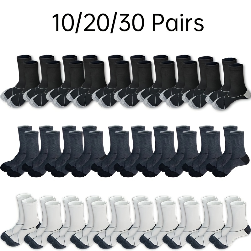 10/ Pairs Of Men' Solid Socks, Breathable And Comfortable Long Basketball Socks, Suitable For Men' And Outdoor Sports Wear, In All
10/ Pairs Of Men' Solid Socks, Breathable And Comfortable Long Basketball Socks, Suitable For Men' And Outdoor Sports Wear, In All