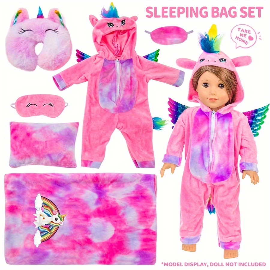6-piece -dye Doll Sleep Set - Includes 18-inch Doll Clothes, Eye Mask, Pillow, And Quilt. Christmas And Gift.(no Doll)
6-piece -dye Doll Sleep Set - Includes 18-inch Doll Clothes, Eye Mask, Pillow, And Quilt. Christmas And Gift.(no Doll)