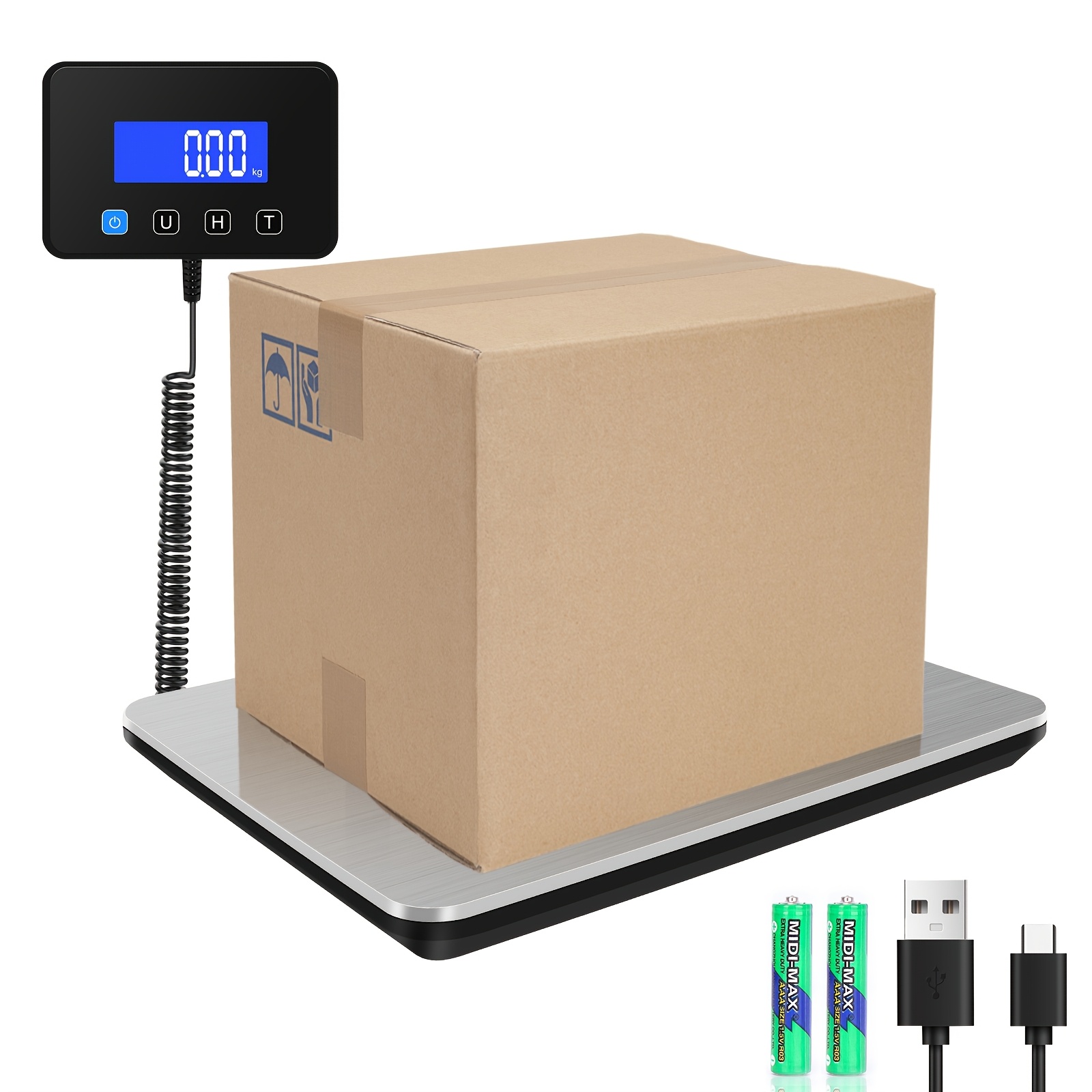 High-precision Digital Scale For Shipping & Postal Use - 0.5oz , Up To 440 Lbs Capacity, Ideal For Small Businesses, Mail, , And Home Use - Includes Batteries & Charging Cable
High-precision Digital Scale For Shipping & Postal Use - 0.5oz , Up To 440 Lbs Capacity, Ideal For Small Businesses, Mail, , And Home Use - Includes Batteries & Charging Cable