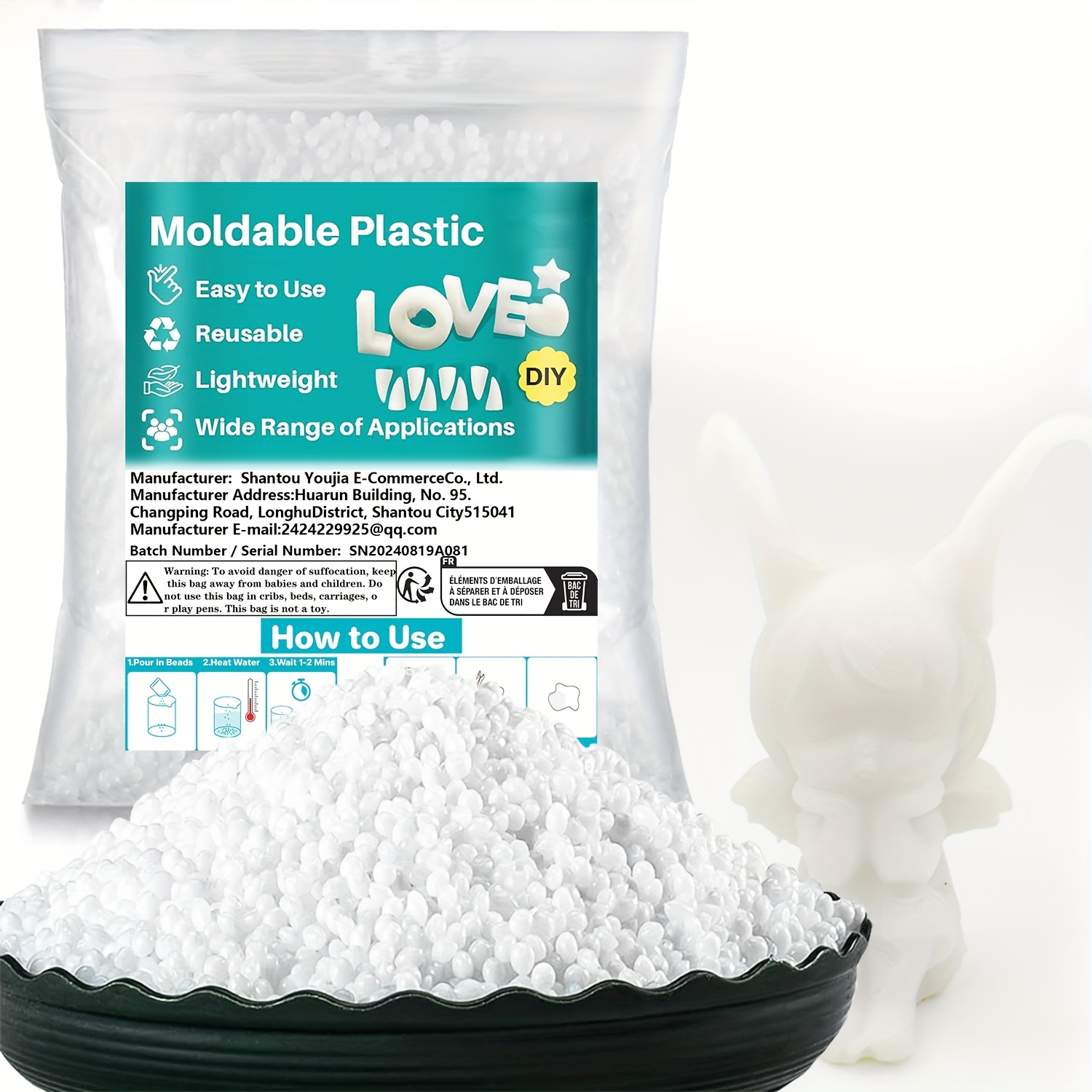 1kg Moldable Plastic Beads For Diy Crafts, Reusable Round Thermoplastic Pellets, Easy-to-use For Jewelry, Party Decorations, Role-playing, Halloween Props - Multi-shaped Hot Melt Beads
1kg Moldable Plastic Beads For Diy Crafts, Reusable Round Thermoplastic Pellets, Easy-to-use For Jewelry, Party Decorations, Role-playing, Halloween Props - Multi-shaped Hot Melt Beads