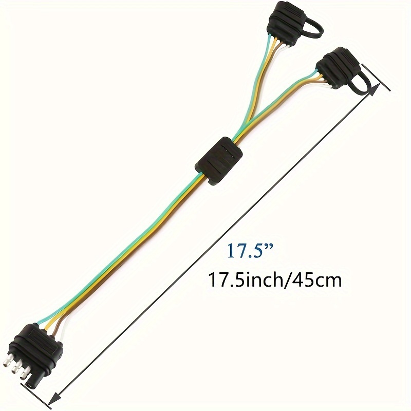 1pc 4-way Y-splitter Plug Universal For Tailgate Light Bar And Trailer Lights Plug & Play Adapter Extension Harness Wiring Plug 4 Pin Connectors
1pc 4-way Y-splitter Plug Universal For Tailgate Light Bar And Trailer Lights Plug & Play Adapter Extension Harness Wiring Plug 4 Pin Connectors