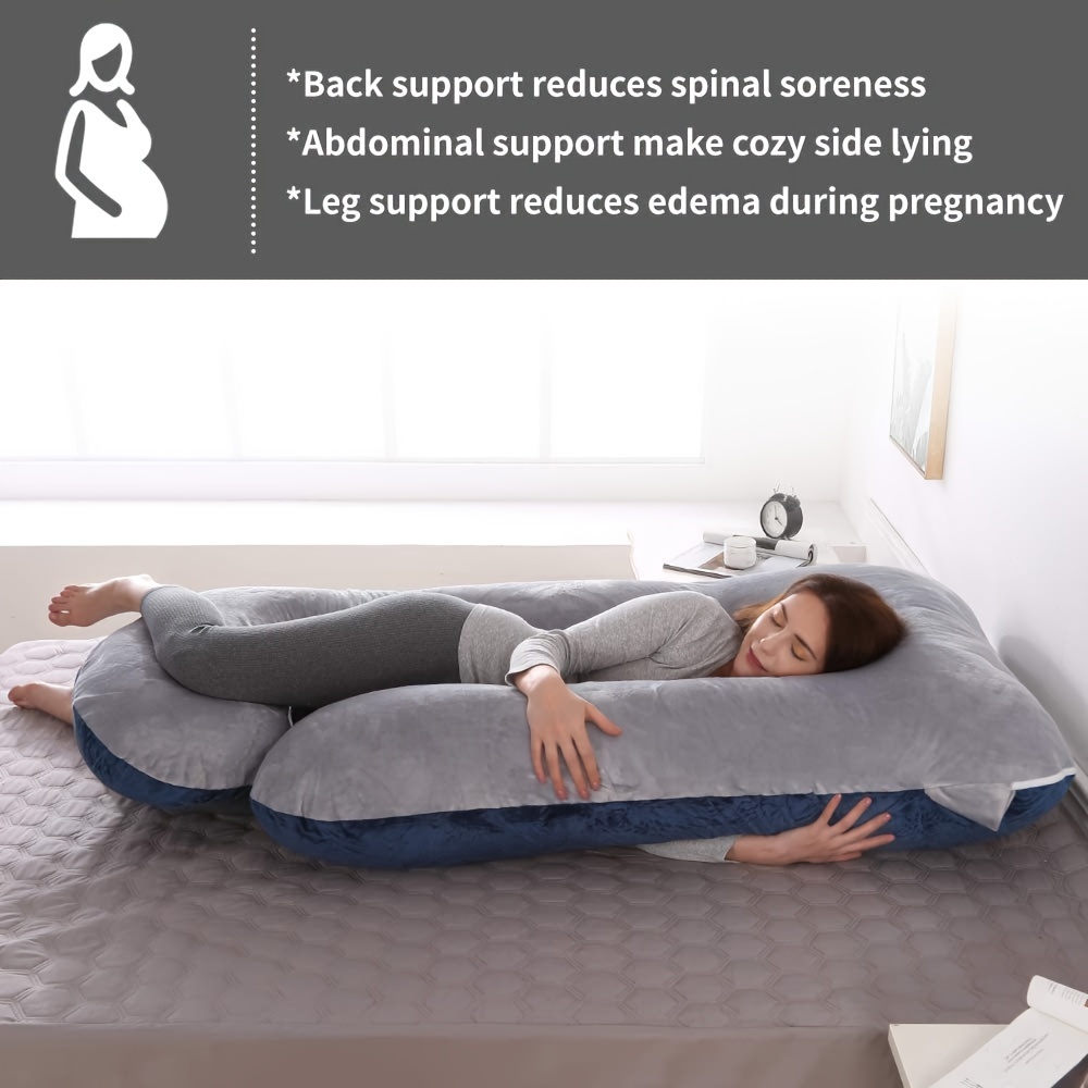 Pregnancy Pillow J Shaped Full Body Pillow With Velvet Cover, 62 Inches Maternity Pillow For Pregnant Women
Pregnancy Pillow J Shaped Full Body Pillow With Velvet Cover, 62 Inches Maternity Pillow For Pregnant Women