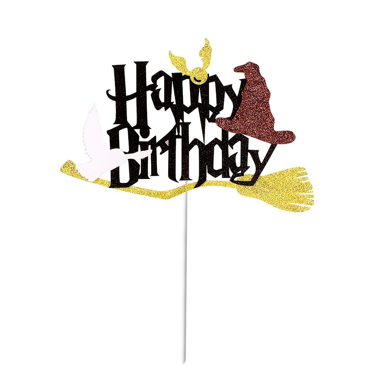 1pc -inspired Cake Topper, Glittery Paper Hat Design, No Electricity Needed, Featherless Party Decoration Gift For Birthday , For Halloween
1pc -inspired Cake Topper, Glittery Paper Hat Design, No Electricity Needed, Featherless Party Decoration Gift For Birthday , For Halloween