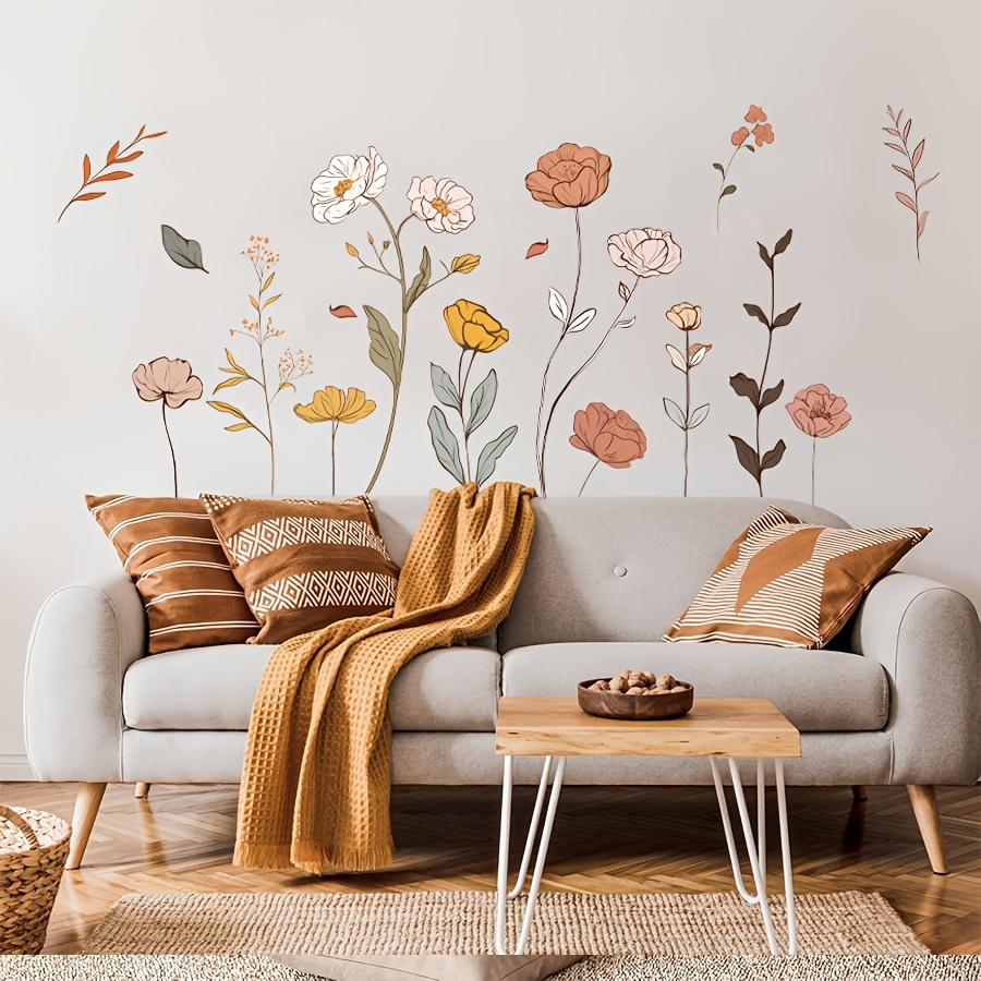 Bohemian Flower Wallpaper Bedroom Self-adhesive Warm Wall Stickers Removable Wall Decorations
Bohemian Flower Wallpaper Bedroom Self-adhesive Warm Wall Stickers Removable Wall Decorations