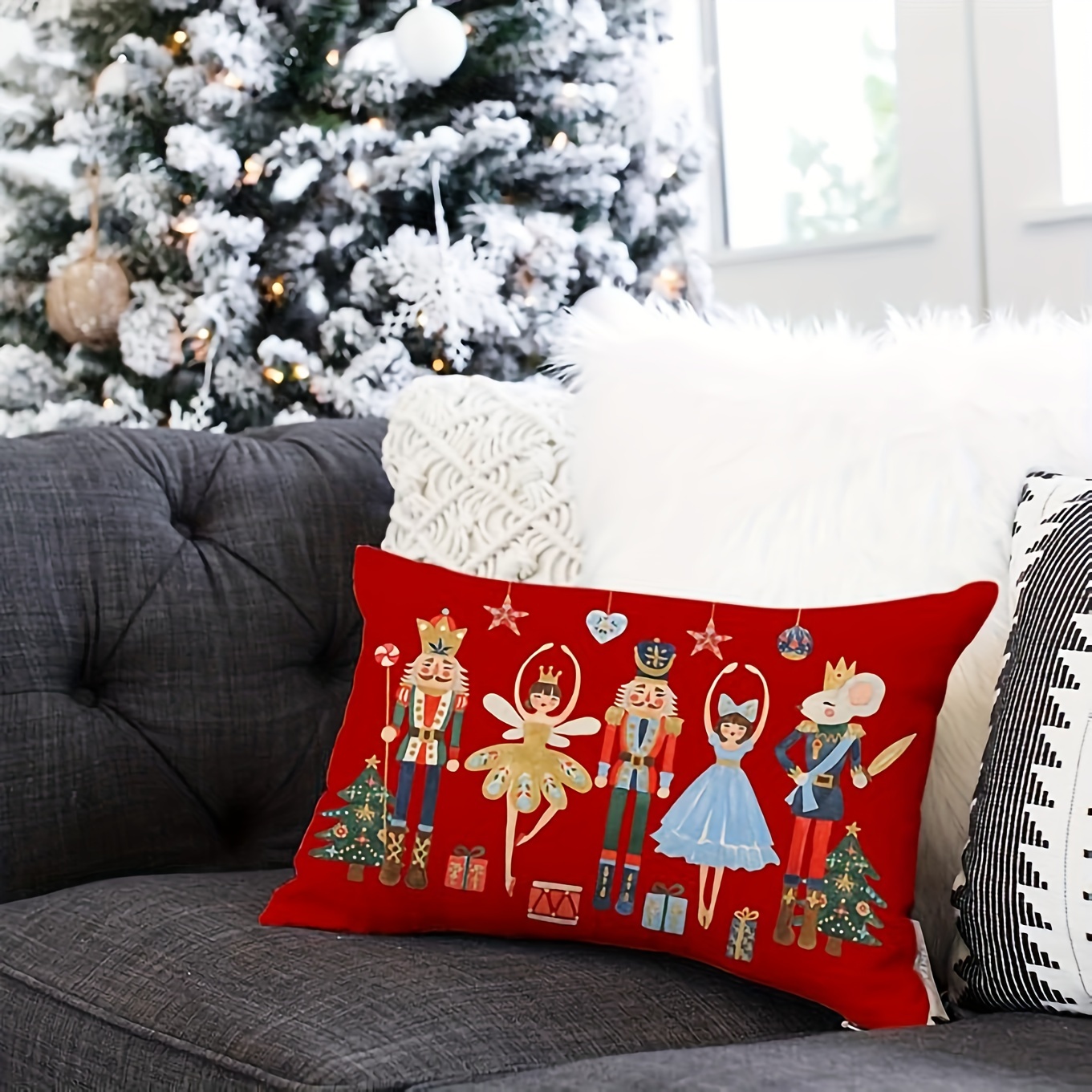 Contemporary , 30.48 .80 Cm, Christmas Decor, Cushion , Sofa Accessory, Washable, Zippered, , 100% ,
Contemporary , 30.48 .80 Cm, Christmas Decor, Cushion , Sofa Accessory, Washable, Zippered, , 100% ,
