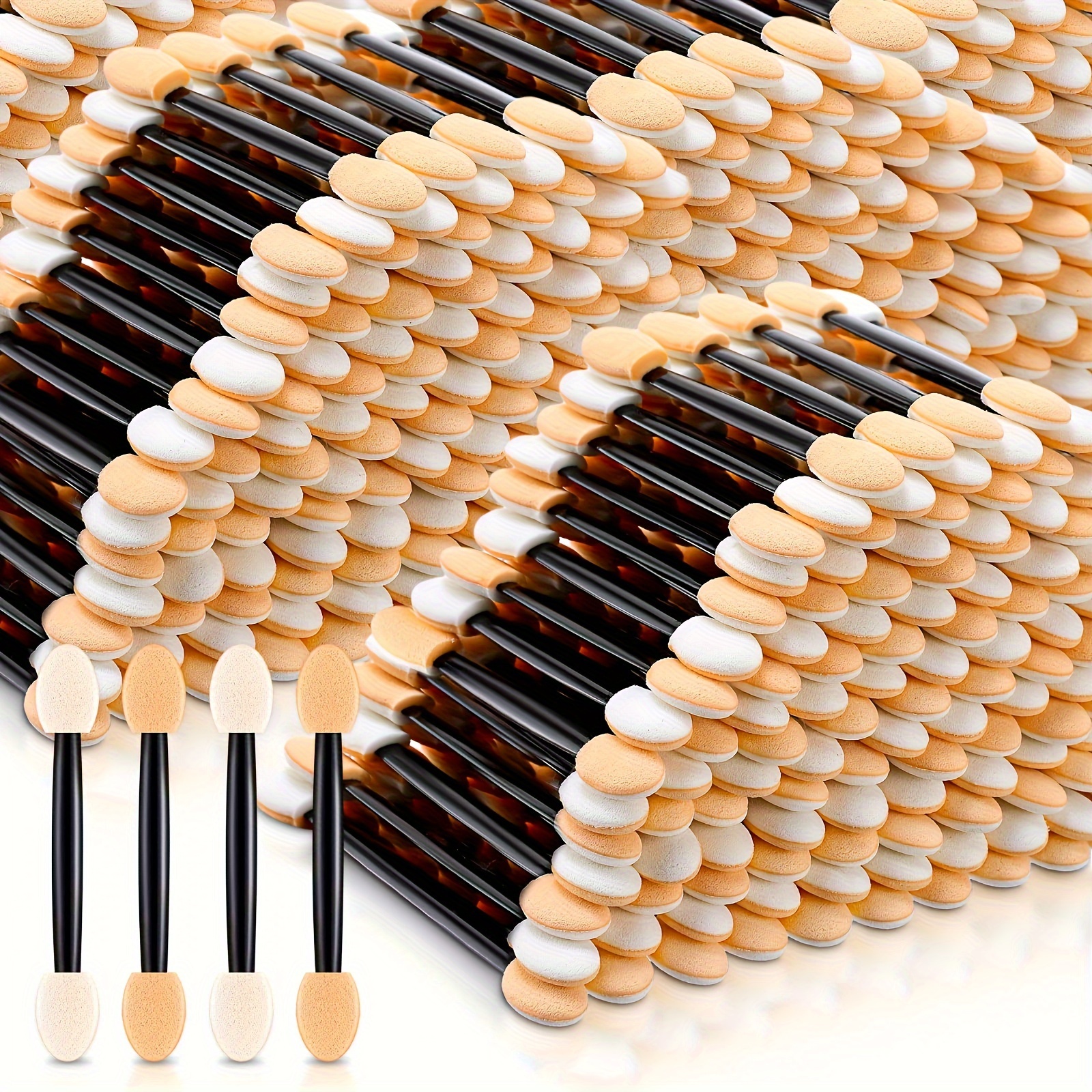 Easy-to-use Eyeshadow Applicator Set - Dual-sided Sponge Brushes For Flawless Makeup, Fragrance-free Nylon Bristles, Suitable For Types
Easy-to-use Eyeshadow Applicator Set - Dual-sided Sponge Brushes For Flawless Makeup, Fragrance-free Nylon Bristles, Suitable For Types