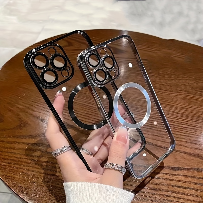 Tpu Clear Phone Case With Lens Protector, Wireless Charging Compatible, For 11/12/13/14/15, Pro/max/mini/xs/xr/se - Transparent Protective Back Cover
Tpu Clear Phone Case With Lens Protector, Wireless Charging Compatible, For 11/12/13/14/15, Pro/max/mini/xs/xr/se - Transparent Protective Back Cover