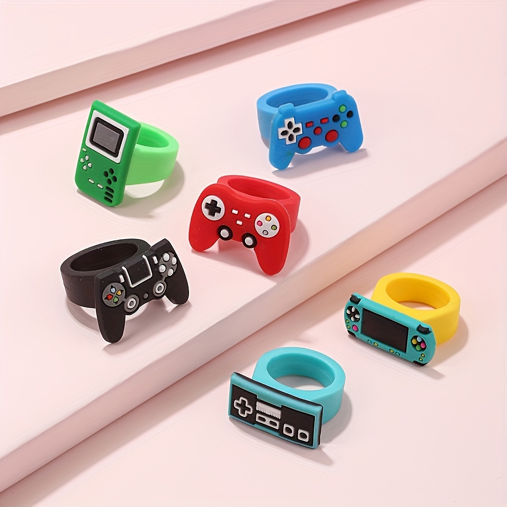 12pcs Creative Cartoon Game Ring Pvc Soft Plastic Ring, Suitable For Holiday Party Gift Stuffing, Suitable For Halloween, Christmas Easter Thanksgiving Small Gifts
12pcs Creative Cartoon Game Ring Pvc Soft Plastic Ring, Suitable For Holiday Party Gift Stuffing, Suitable For Halloween, Christmas Easter Thanksgiving Small Gifts