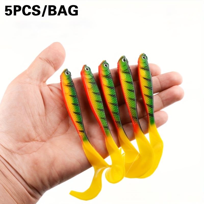 5-pack Soft Fishing Lures, 12cm Pvc Soft Bait With Print,, Ideal For Freshwater And Saltwater Fishing, Father's Day Gift
5-pack Soft Fishing Lures, 12cm Pvc Soft Bait With Print,, Ideal For Freshwater And Saltwater Fishing, Father's Day Gift