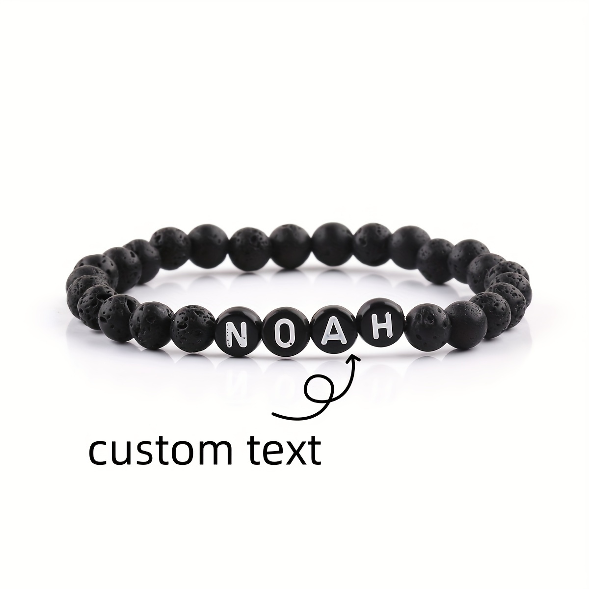 Custom Name Beaded Bracelet For Men, Black Personalized Bracelet For , Vintage Elegant Style, Gift, Accessory
Custom Name Beaded Bracelet For Men, Black Personalized Bracelet For , Vintage Elegant Style, Gift, Accessory