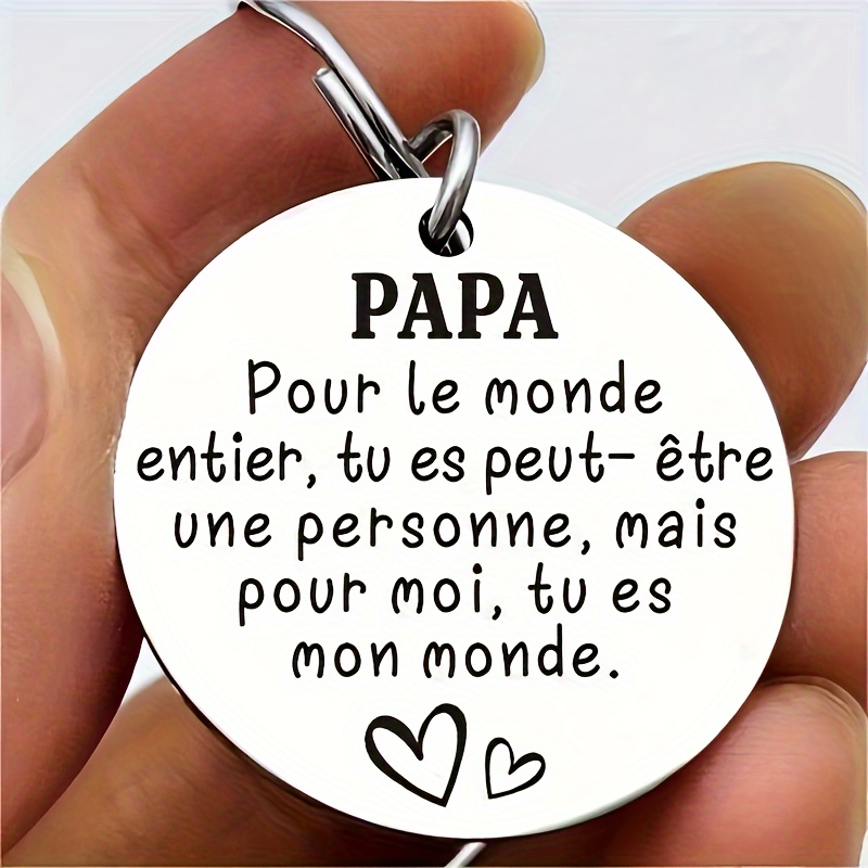 Porte-clés en acier inoxydable avec lettre, fleur et motif de cœur, pour lui, fête des pères, anniversaire, Noël
Porte-clés en acier inoxydable avec lettre, fleur et motif de cœur, pour lui, fête des pères, anniversaire, Noël