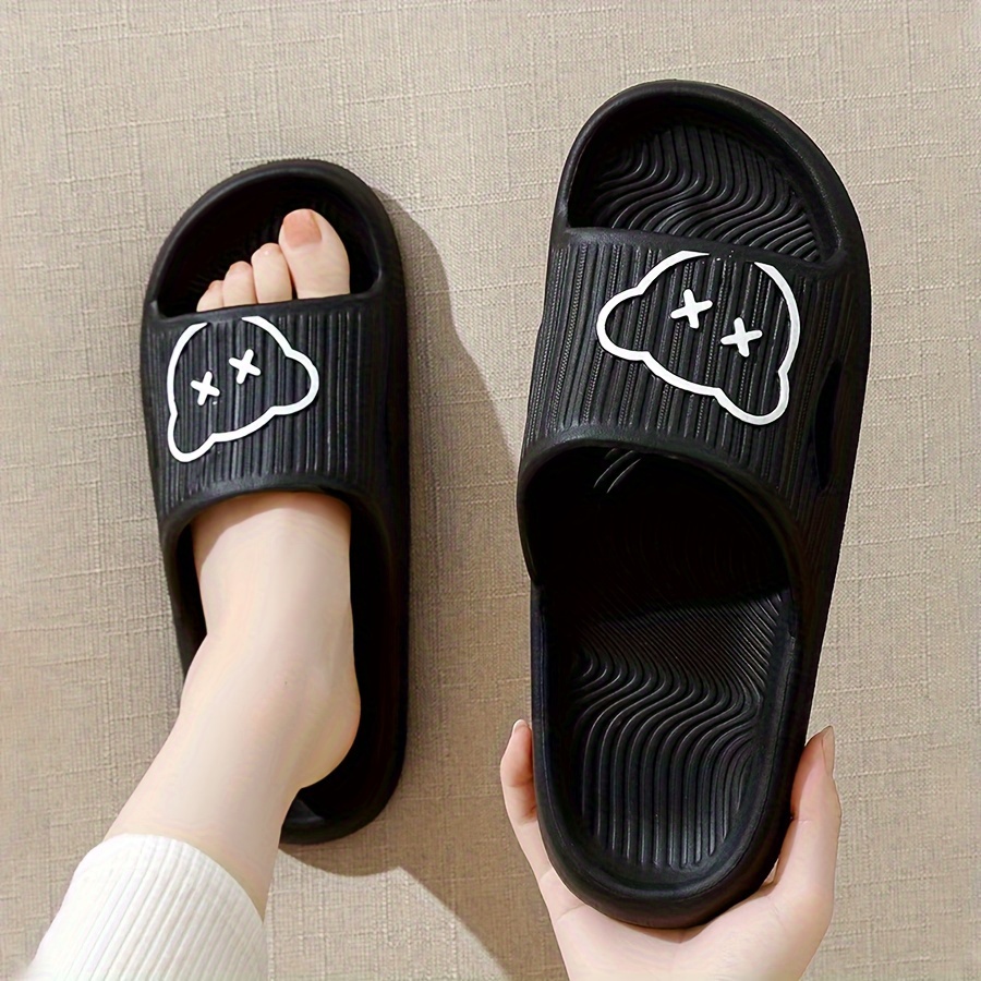 Women's Cute Bear Pattern Slides, Casual Open Toe Soft Sole Shoes, Comfortable Slip On Slides
Women's Cute Bear Pattern Slides, Casual Open Toe Soft Sole Shoes, Comfortable Slip On Slides