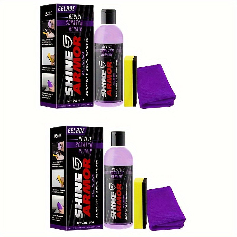 Two-piece Car Scratch Repair Liquid Beauty Maintenance Polishing Paint Removal Repair Scratch Remover117g+117g
Two-piece Car Scratch Repair Liquid Beauty Maintenance Polishing Paint Removal Repair Scratch Remover117g+117g