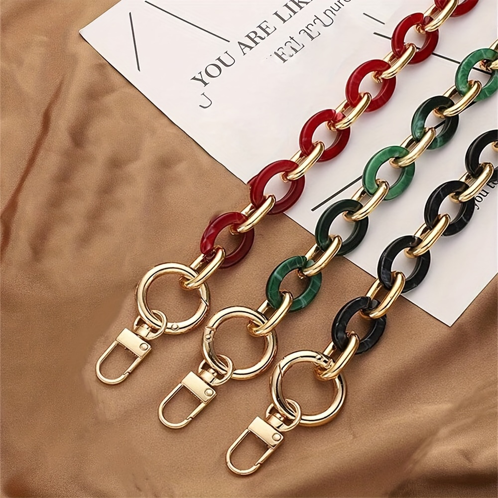 Fashion Versatile Acrylic Handmade Diy Chain, Women's Bag Metal Shoulder Strap Bag Purse Making Essential Accessories
Fashion Versatile Acrylic Handmade Diy Chain, Women's Bag Metal Shoulder Strap Bag Purse Making Essential Accessories