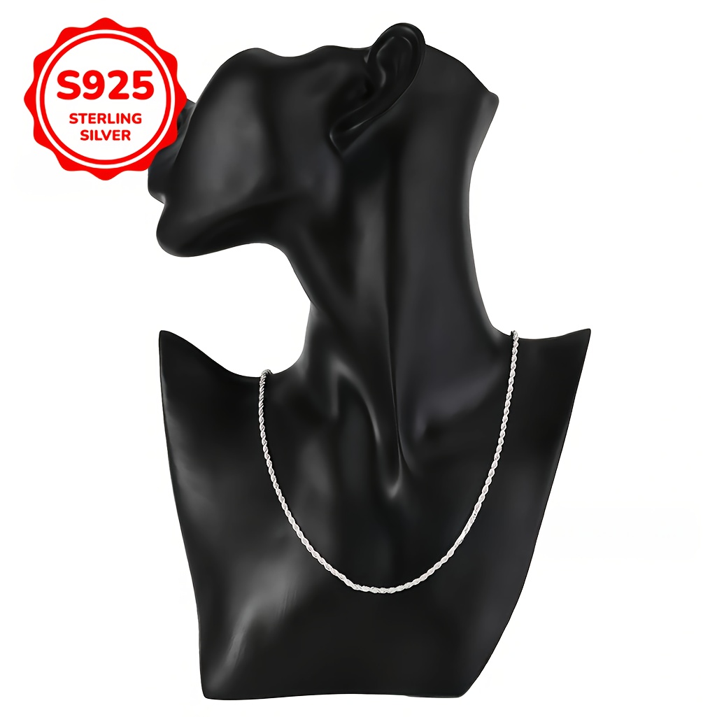 Vintage Simple 925 Sterling Silver Chain Necklace, Silver Plated, Adjustable Clasp, Unisex, For And Gifting
Vintage Simple 925 Sterling Silver Chain Necklace, Silver Plated, Adjustable Clasp, Unisex, For And Gifting