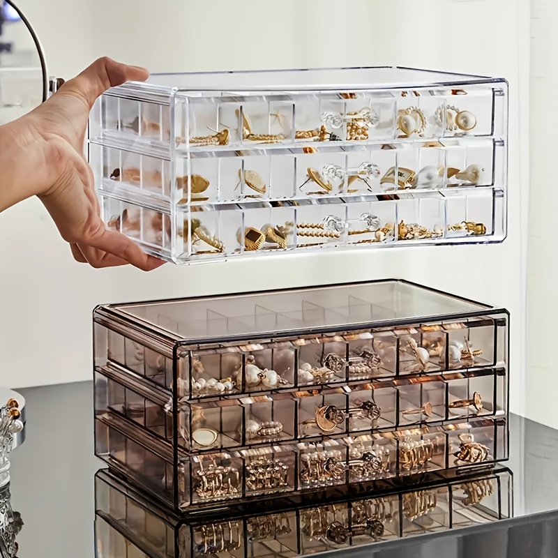 Large -layer Jewelry Organizer With 72 Compartments - A Dustproof Plastic Storage Box For Earrings, Necklaces, Bracelets, And Crafts.
Large -layer Jewelry Organizer With 72 Compartments - A Dustproof Plastic Storage Box For Earrings, Necklaces, Bracelets, And Crafts.