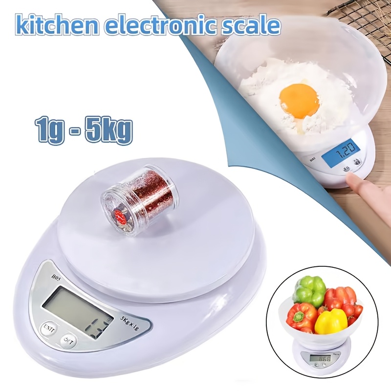 1pc Portable Scale, 5kg/1g Capacity, Abs Material, Battery Powered, Non-slip Pad, Peeling, 0 Setting, Conversion, G/oz/lb, No Battery Included
1pc Portable Scale, 5kg/1g Capacity, Abs Material, Battery Powered, Non-slip Pad, Peeling, 0 Setting, Conversion, G/oz/lb, No Battery Included