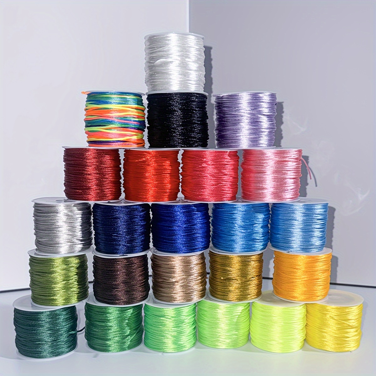 3000cm Roll 1.5mm Satin Rat Tail Cord | Polyester Beading String For Diy Jewelry Making, Necklaces, And Craft Supplies | Durable, Power-free Use, Casual Style
3000cm Roll 1.5mm Satin Rat Tail Cord | Polyester Beading String For Diy Jewelry Making, Necklaces, And Craft Supplies | Durable, Power-free Use, Casual Style