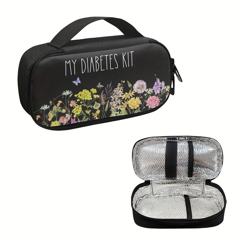 1pc Flower And Butterfly Style My Diabetes Kit Is Suitable For Insulin Injection Pen Storage Box, Insulin Storage Bag, Insulin Cooler Box, Portable
1pc Flower And Butterfly Style My Diabetes Kit Is Suitable For Insulin Injection Pen Storage Box, Insulin Storage Bag, Insulin Cooler Box, Portable