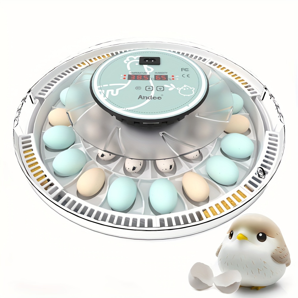 1pc Incubators For Hatching Eggs, Automatic 30 Eggs Incubator With Automatic Turner And Humidity Control, Can Hatch Duck Eggs, Eggs, Bird Eggs, Quail Eggs And 15 Goose Eggs
1pc Incubators For Hatching Eggs, Automatic 30 Eggs Incubator With Automatic Turner And Humidity Control, Can Hatch Duck Eggs, Eggs, Bird Eggs, Quail Eggs And 15 Goose Eggs
