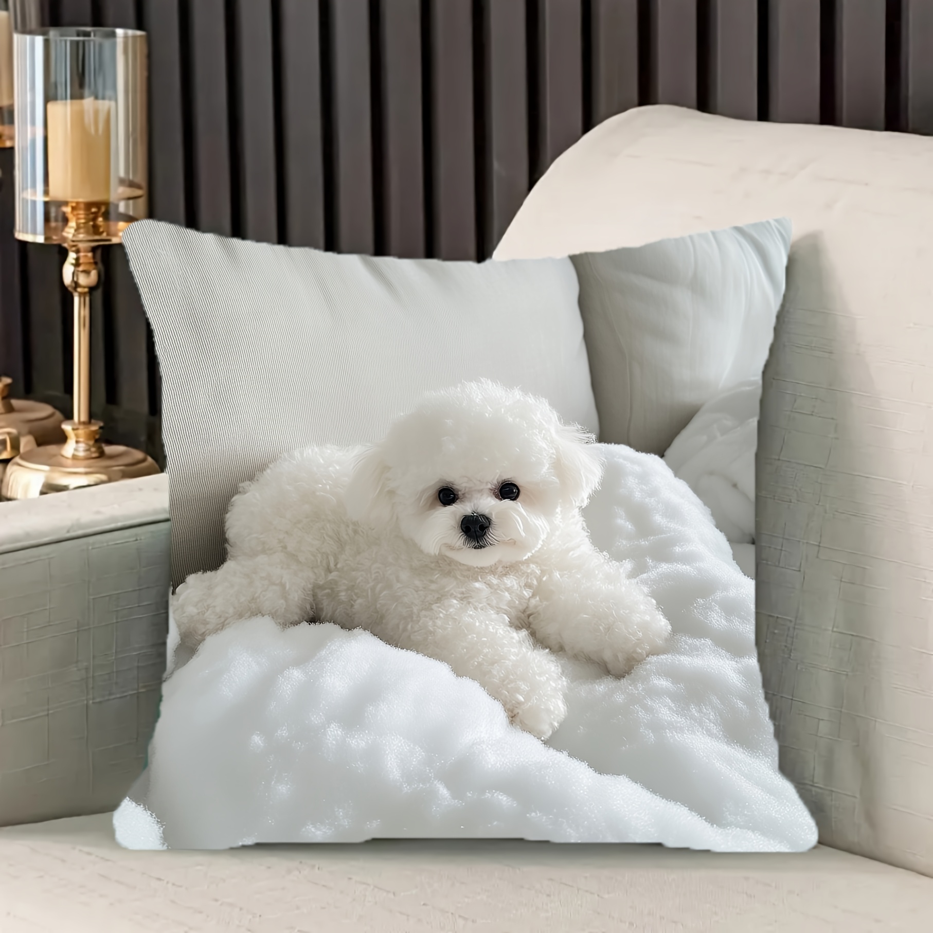 1pc Yueya10305 Pillow Cover, 18x18 Inch, Polyester Short Plush, Contemporary Style, Machine Washable, Zipper Closure, Woven Decorative For Home, Living Room, Sofa, Bedroom - No Insert
1pc Yueya10305 Pillow Cover, 18x18 Inch, Polyester Short Plush, Contemporary Style, Machine Washable, Zipper Closure, Woven Decorative For Home, Living Room, Sofa, Bedroom - No Insert