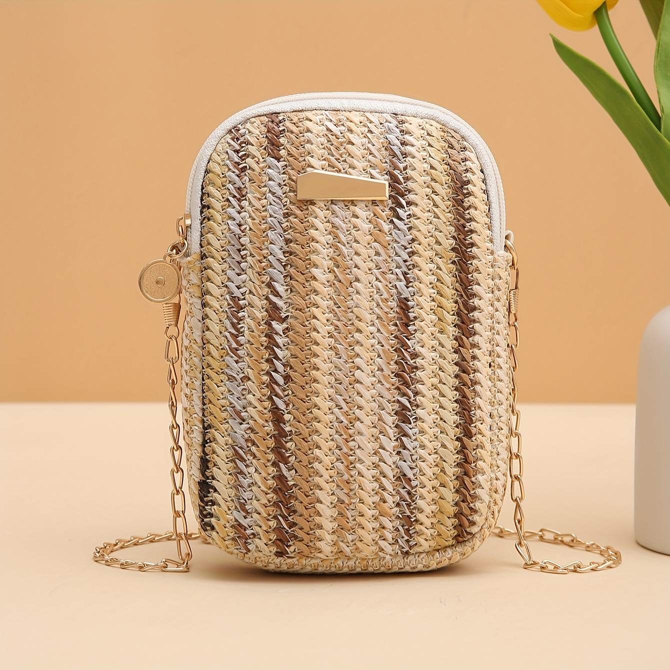 Mini Woven Shoulder Bag, Fashion Versatile Phone Bag Shoulder Bag, Women's Outdoor Crossbody Bag
Mini Woven Shoulder Bag, Fashion Versatile Phone Bag Shoulder Bag, Women's Outdoor Crossbody Bag
