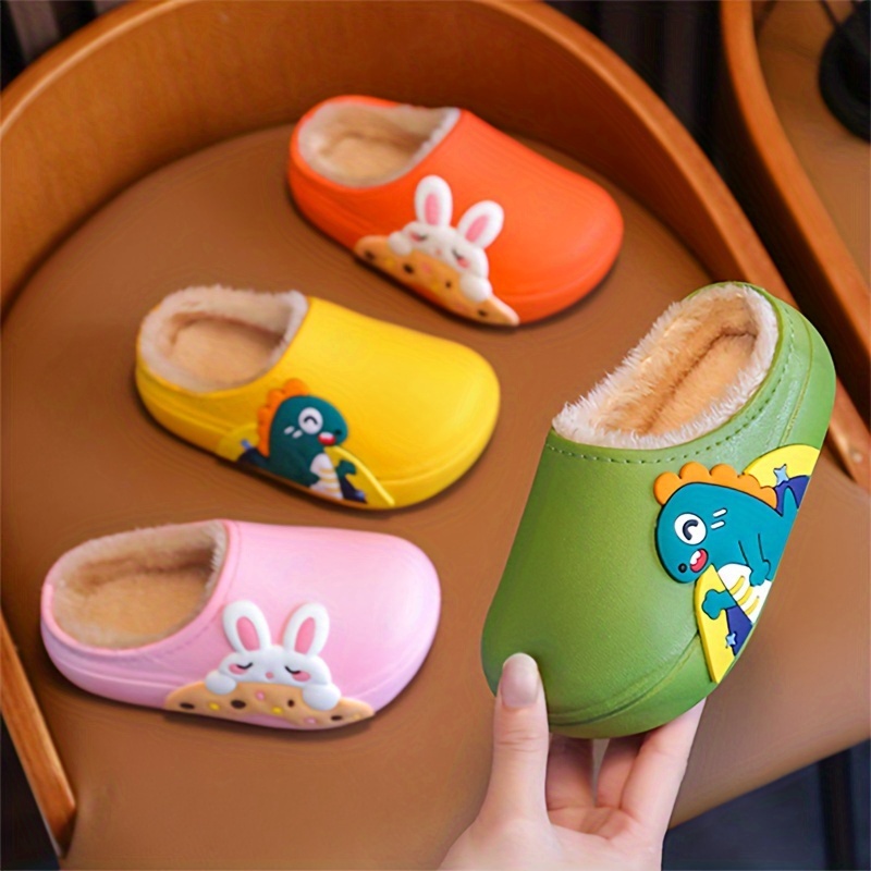 Cute Cartoon Animal Plus Fleece House Shoes For Boys And Girls, Comfortable Non Slip Warm Soft Bottom Walking Shoes For Indoor, Autumn And Winter
Cute Cartoon Animal Plus Fleece House Shoes For Boys And Girls, Comfortable Non Slip Warm Soft Bottom Walking Shoes For Indoor, Autumn And Winter