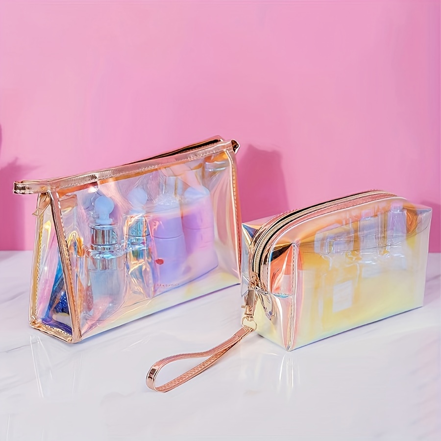 Chic Laser-cut Makeup Bag With Wrist Strap - Waterproof, Zippered Cosmetic Pouch For Women & Girls - Travel & Use
Chic Laser-cut Makeup Bag With Wrist Strap - Waterproof, Zippered Cosmetic Pouch For Women & Girls - Travel & Use