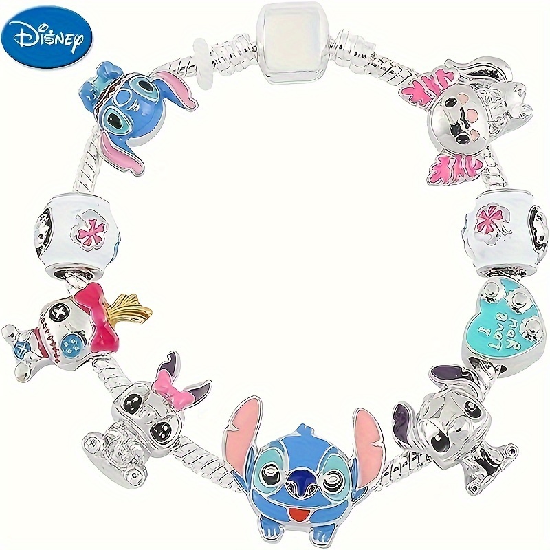 1pc Disney Stitch Charm Bracelet For Women, Licensed Cute Beaded Fashion Bracelet, Adorable Birthday Gift
1pc Disney Stitch Charm Bracelet For Women, Licensed Cute Beaded Fashion Bracelet, Adorable Birthday Gift