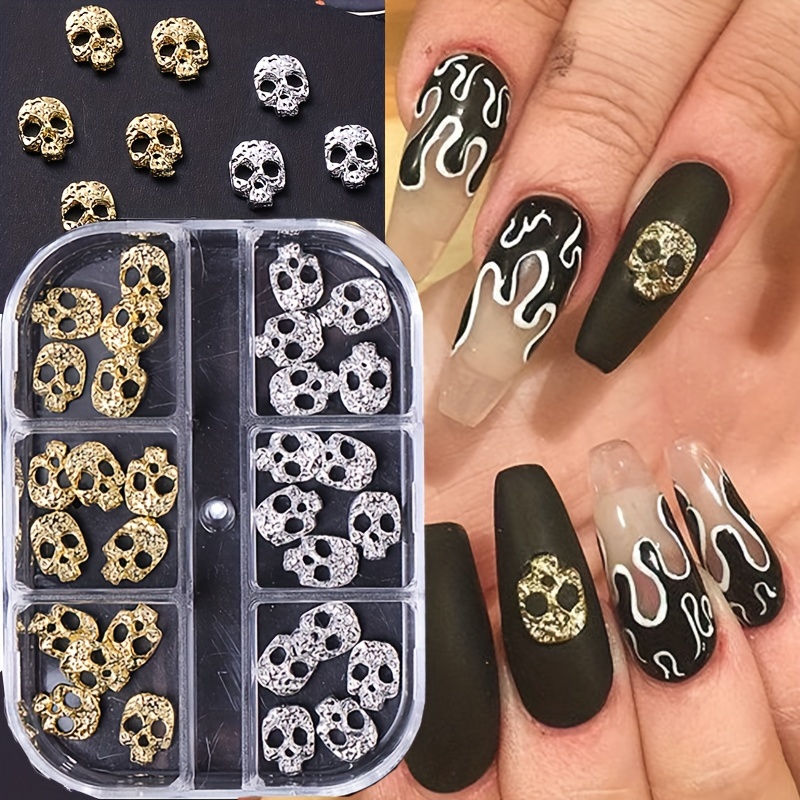 Décoration d'ongles en alliage métallique tête de de style punk gothique, parfaite pour
Décoration d'ongles en alliage métallique tête de de style punk gothique, parfaite pour