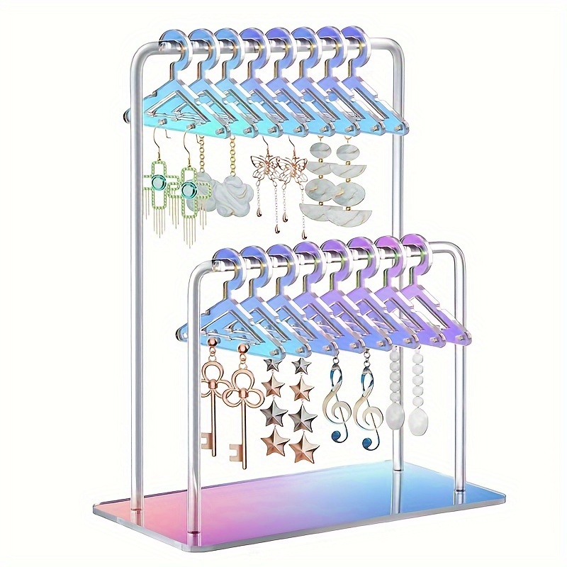 Acrylic Earring Clip With Unique Design, Cute Mini Clothes Hanger, Can Hold 48 Pairs, With Spacious Storage Space, For In Table And Retail ,
Acrylic Earring Clip With Unique Design, Cute Mini Clothes Hanger, Can Hold 48 Pairs, With Spacious Storage Space, For In Table And Retail ,